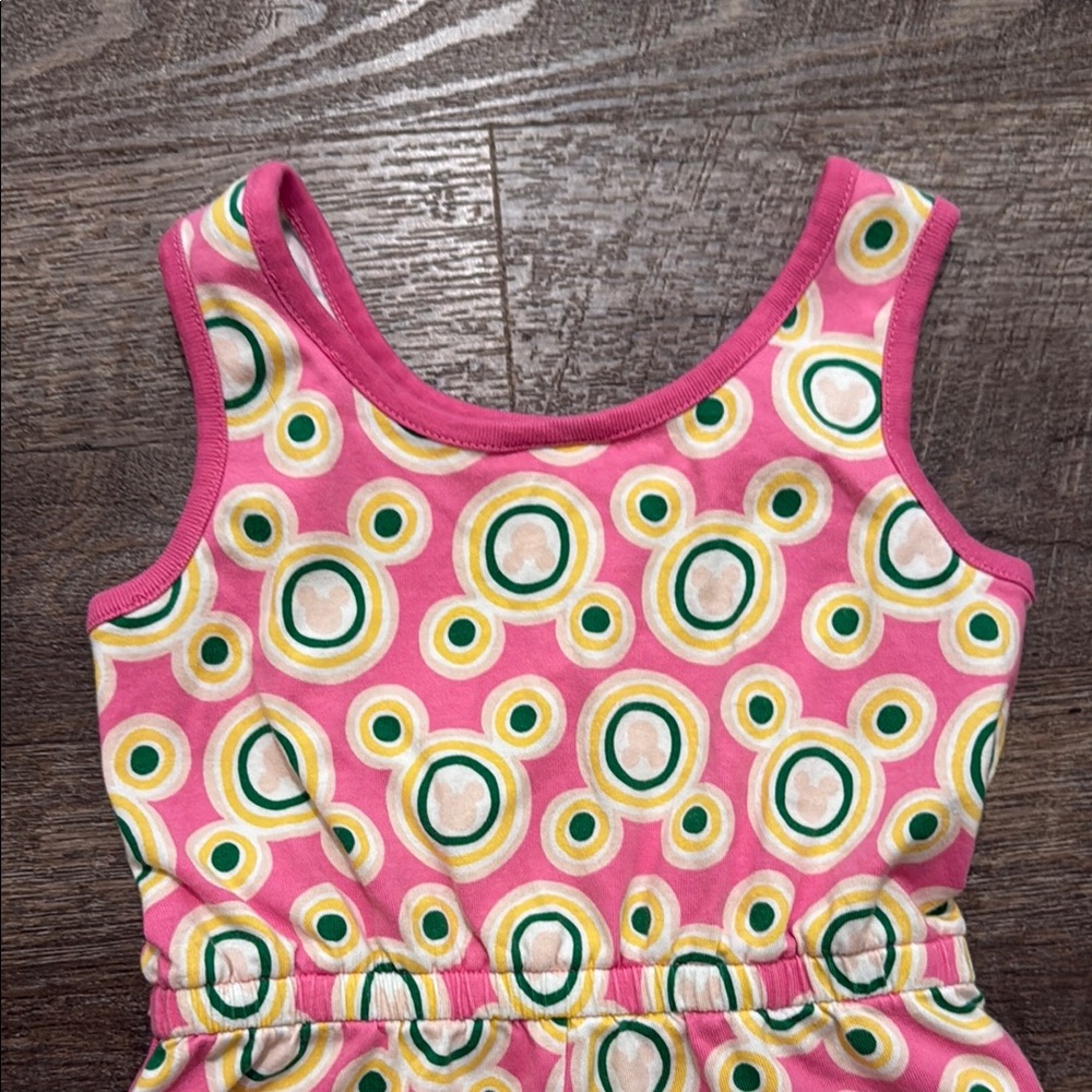 Hanna Andersson 100% Cotton Tank Romper w/ Minnie Mouse Print on Pink - Picture 11 of 12